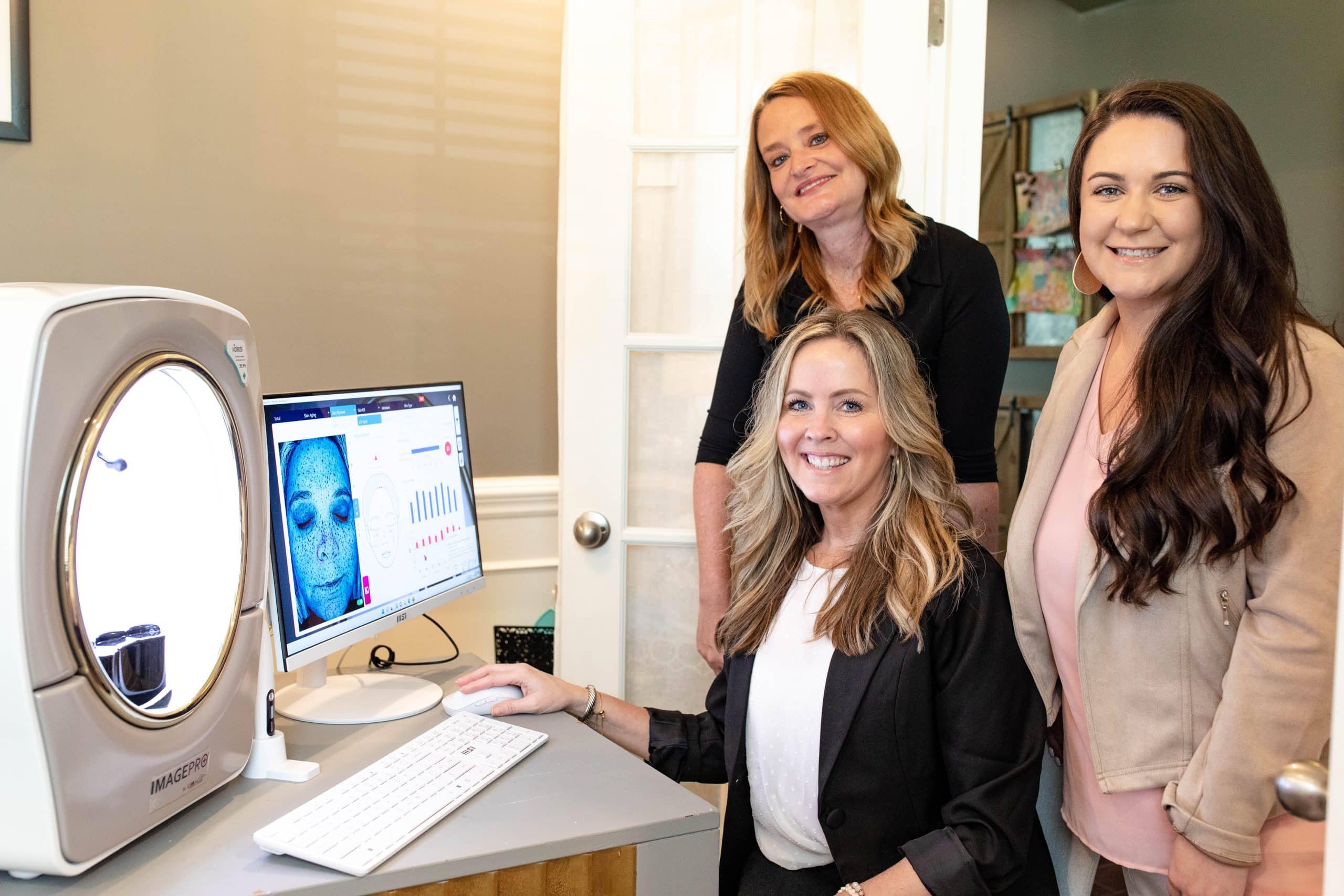 3 women showing CytoPen results