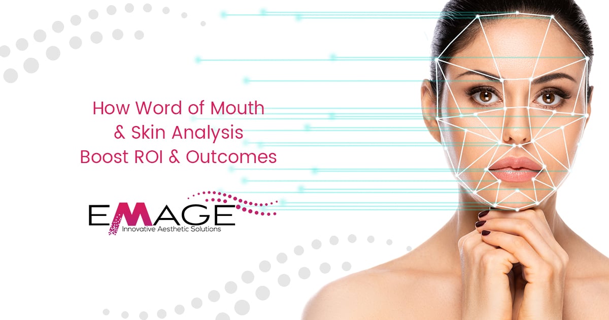 A beautiful woman’s face with superimposed grid lines, representing skin imaging